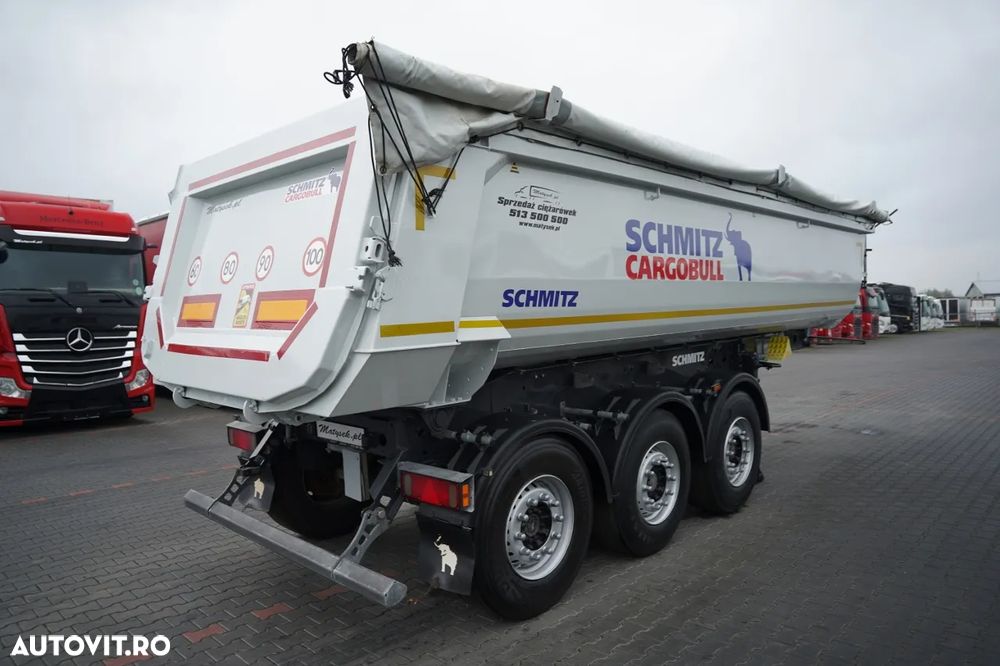 Schmitz Cargobull / SEMIREMORCĂ BASCULANTĂ - 25 m³ / OȚEL / AXĂ RIDICABILĂ / GREUTATE: 6.400 KG / - 9
