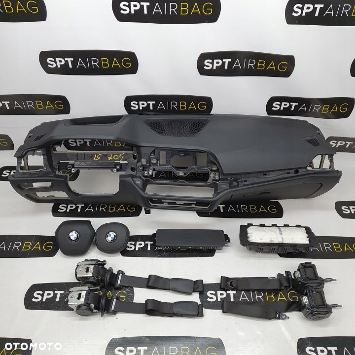 BMW G20 DESKA ROZDZIELCZA HEAD UP KONSOLA KOKPIT PULPIT PODUSZKI AIRBAG AIR BAG PASY KIT SET - 1