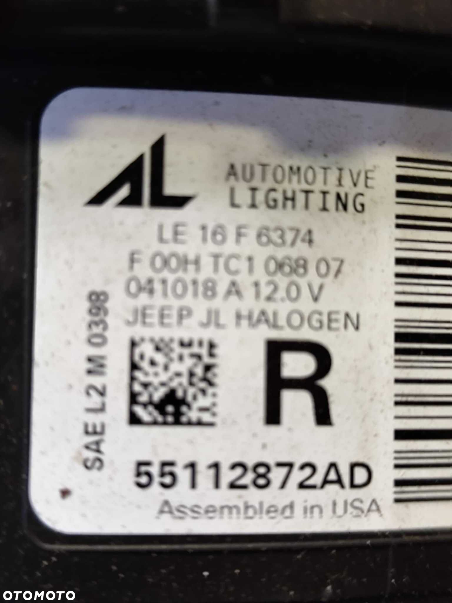 Jeep Wrangler JL Gladiator halogeny para prawy i lewy - 4