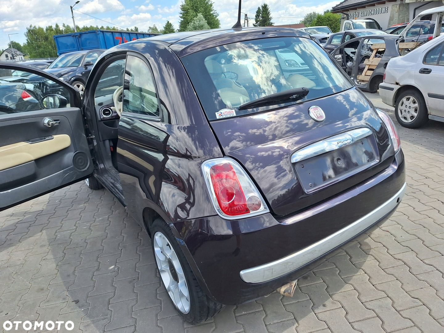FIAT 500 DESKA KONSOLA KOKPIT AIRBAG PODUSZKI POWIETRZNE NAPINACZE KOMPLET - 7