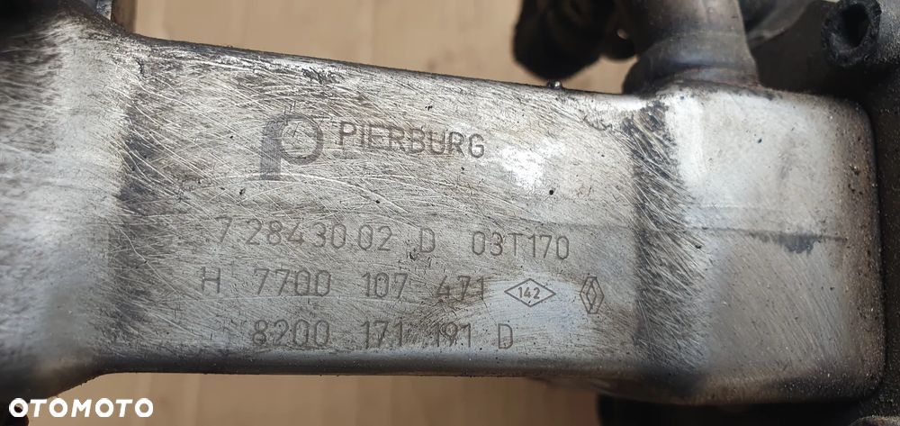 Chłodniczka spalin zawór EGR Renault Scenic 2 1.9 DCI 8200171191D - 9
