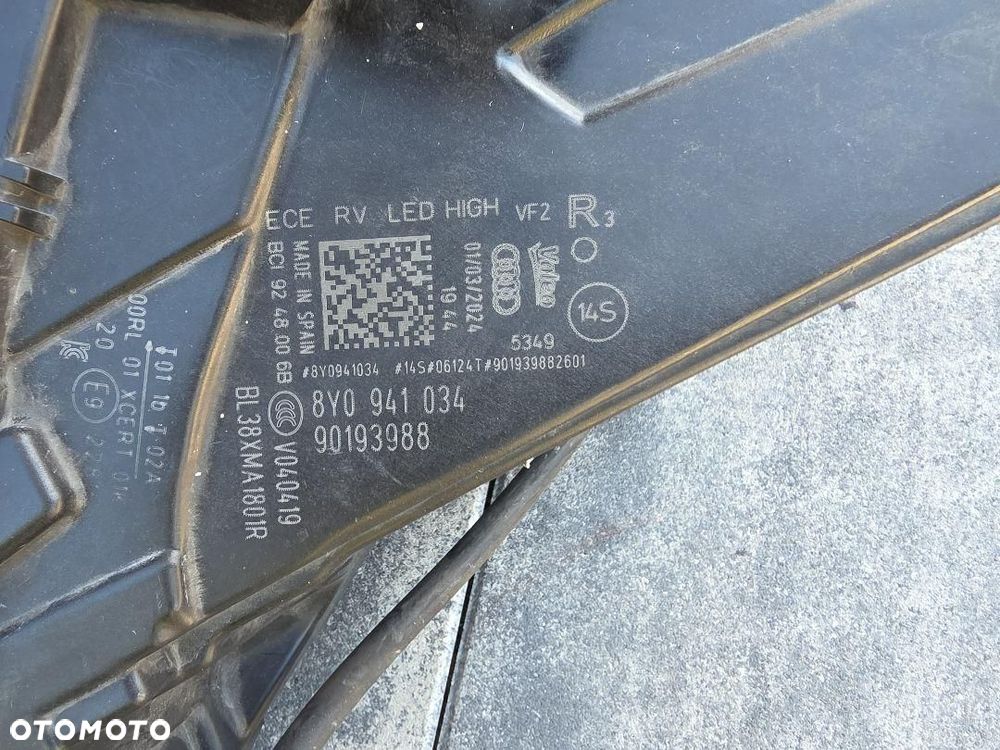 AUDI A3 S3 8Y0 8Y Lampa prawa Kompletna Full Led Dynamic 8Y0941034 2024 - 9