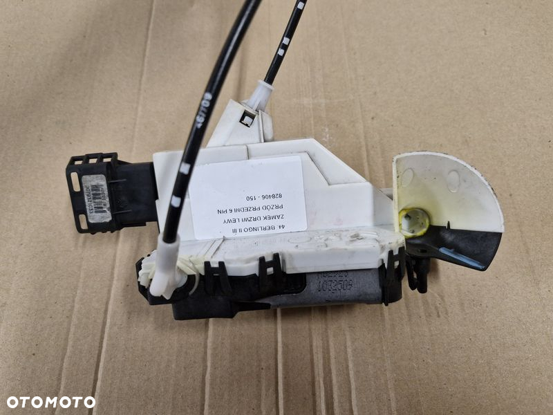 CITROEN BERLINGO II 2 III 3 ZAMEK DRZWI LEWY PRZÓD PRZEDNI 6 PIN EU EUROPA 828406 - 5