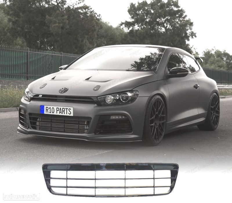 GRELHA PARA-CHOQUES VOLKSWAGEN VW SCIROCCO MK3 08-14 LOOK R - 1