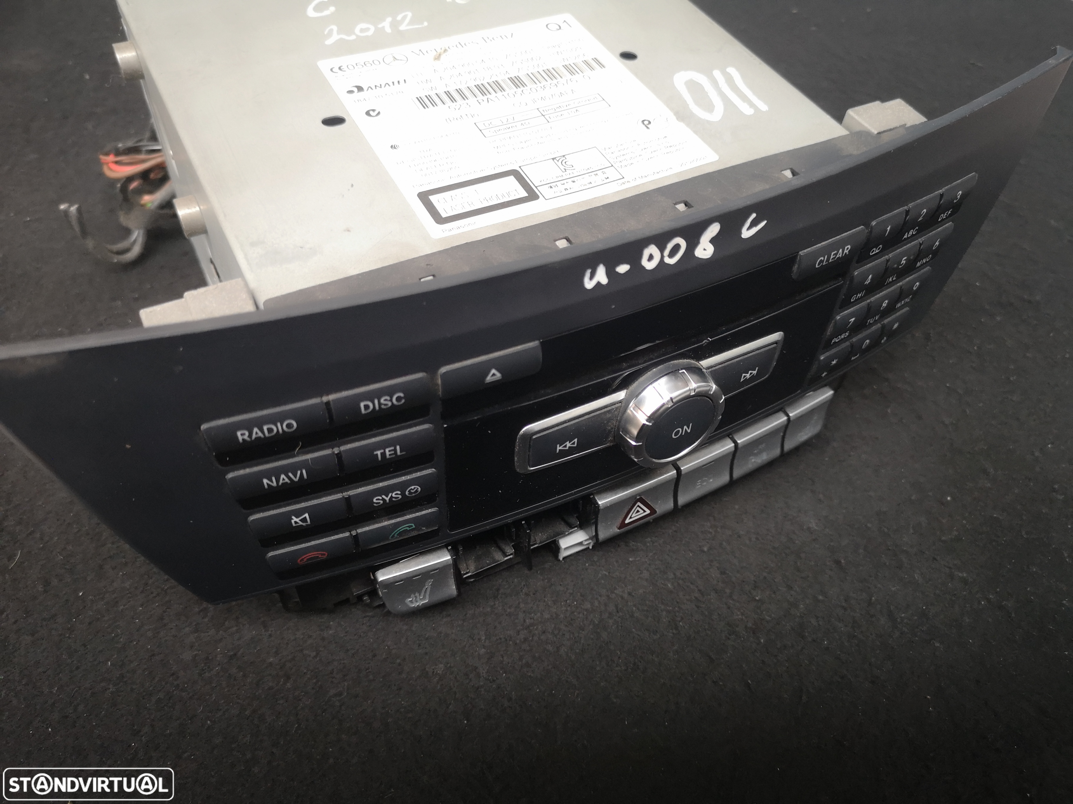 Radio profesionais  GPS BLUETOOTH ORIGINAIS Mercedes w204 class C 2011-2014 (2x no estoque) - 2