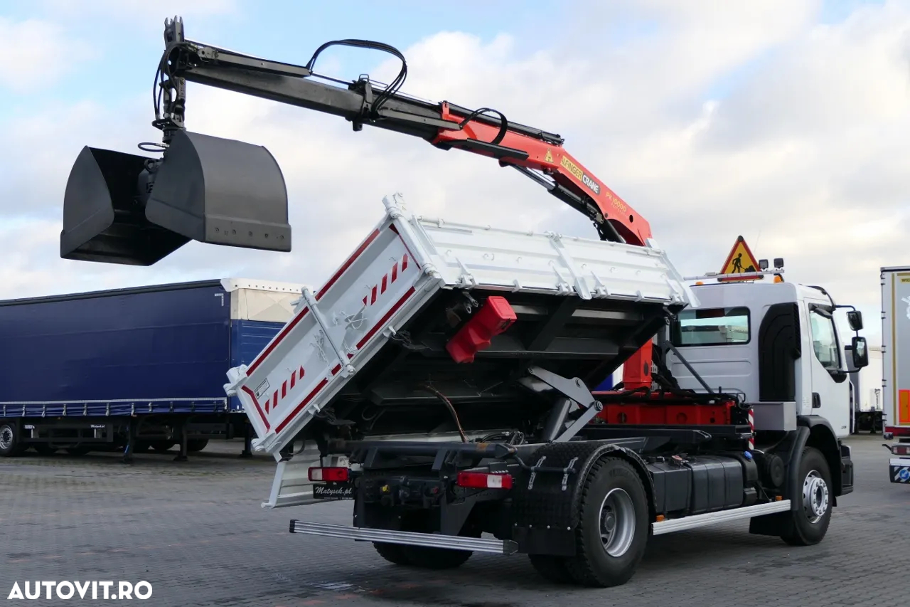 Renault PREMIUM 19T - 320 DXI / Basculant + HDS / Hydroboard / 3-SIDED KIPPER - 4.25M / EURO 5 - 8