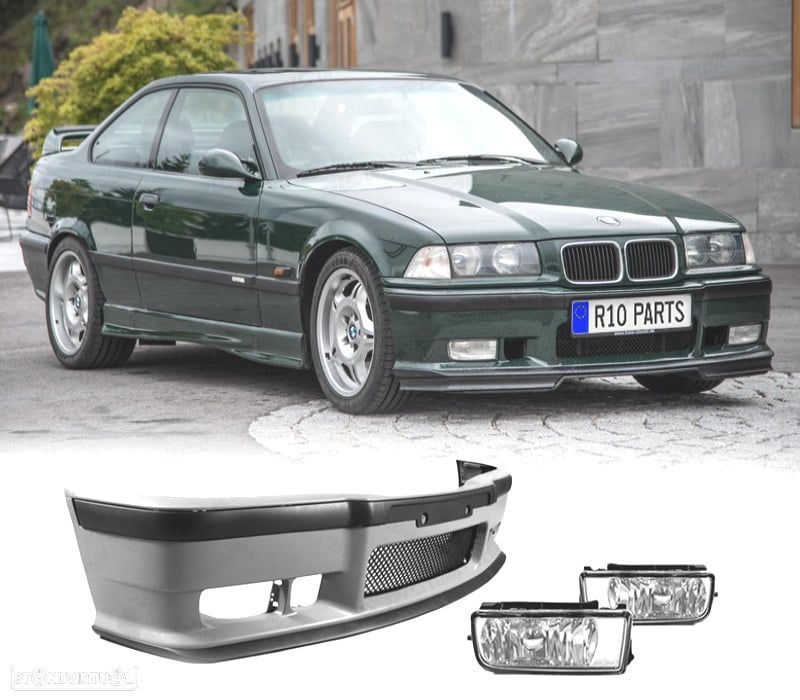 PARA-CHOQUES + FAROIS DE NEVOEIRO BMW E36 LOOK M3 CLARO - 1