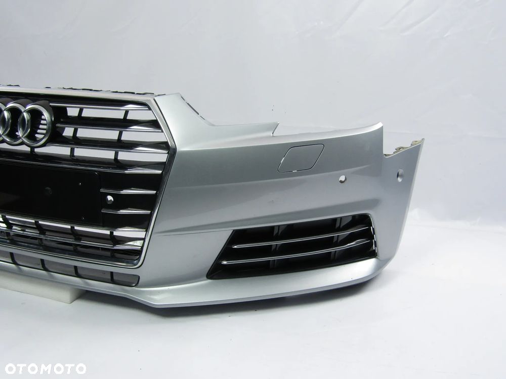 Zderzak przedni Audi A4 B9 15 - 19 Sprysk. Pdc-6 + Atrapa Lakier nieznany - 11