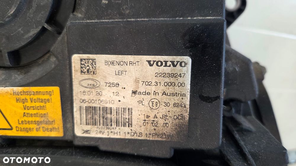 Lampa przednia reflektor xenon Volvo FH4 22239247 - 4