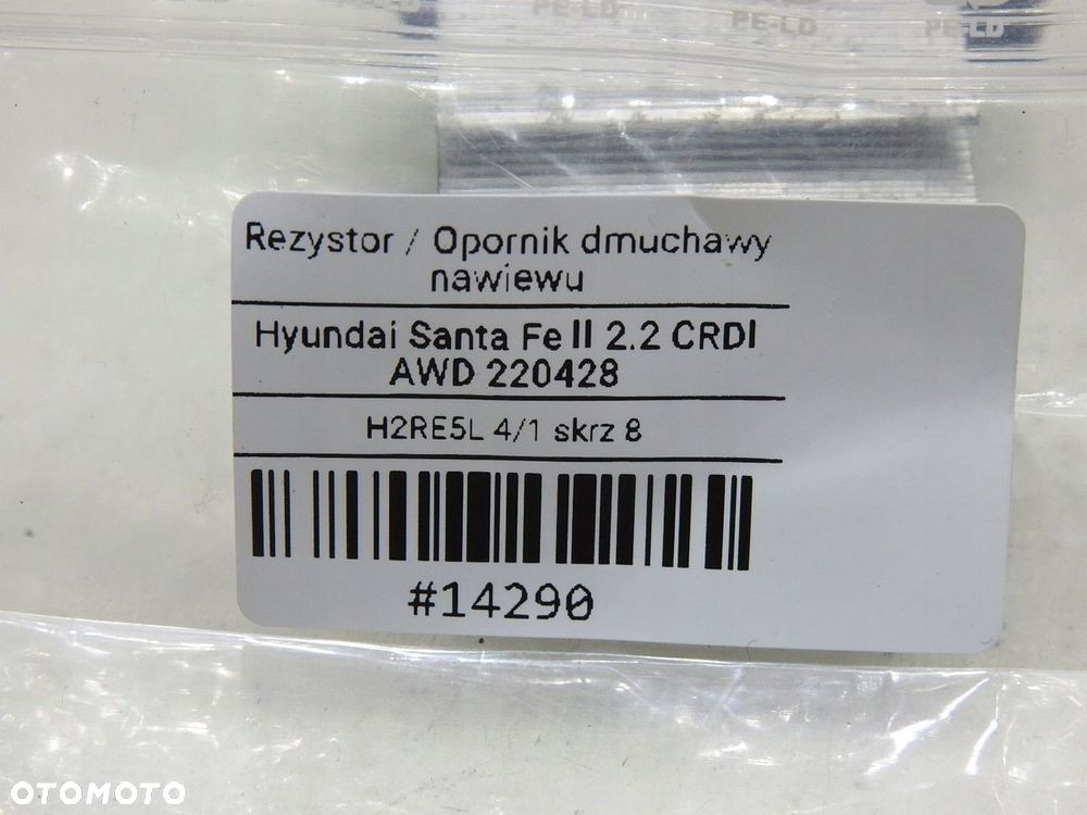 REZYSTOR OPORNICA HYUNDAI SANTA FE II - 6