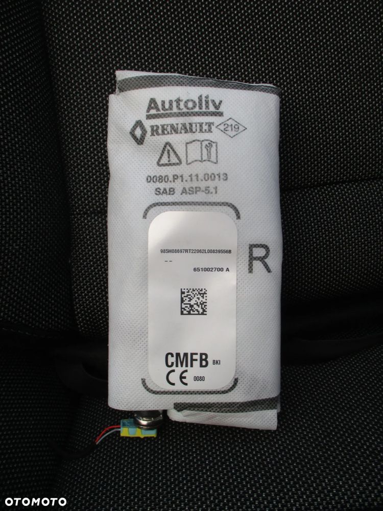 RENAULT CAPTUR II 2019- PODUSZKA W FOTEL BOCZNA LEWA PRAWA - 3