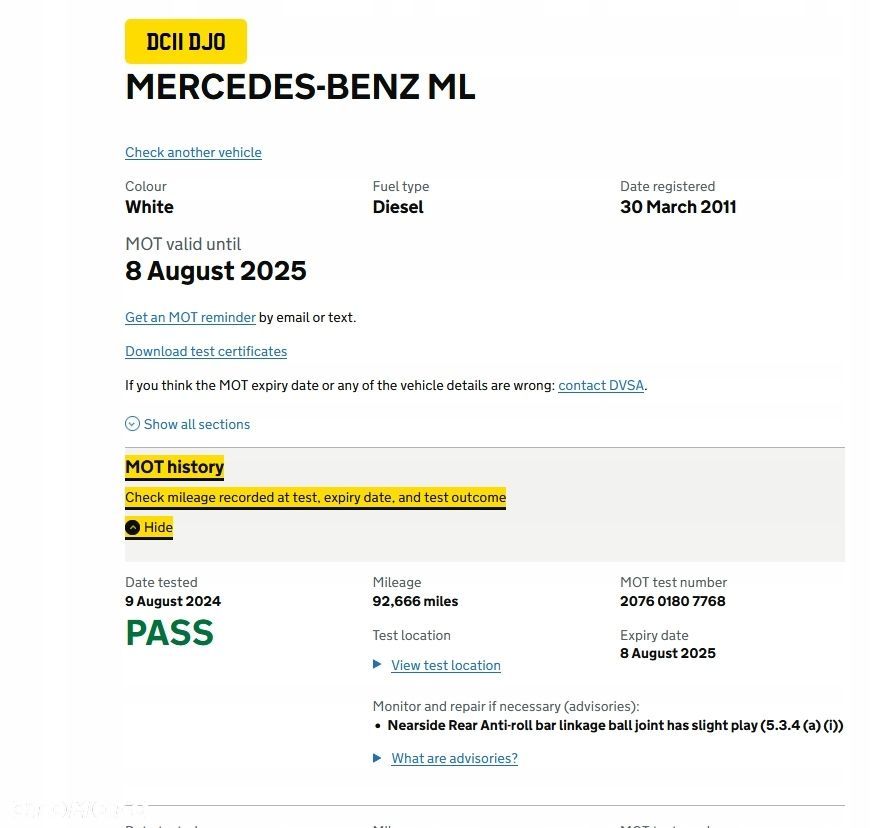 Dyfer dyferencjał 3,45 Mercedes ML300 W164 X164 3.5 cdi przebieg 152t/km - 6