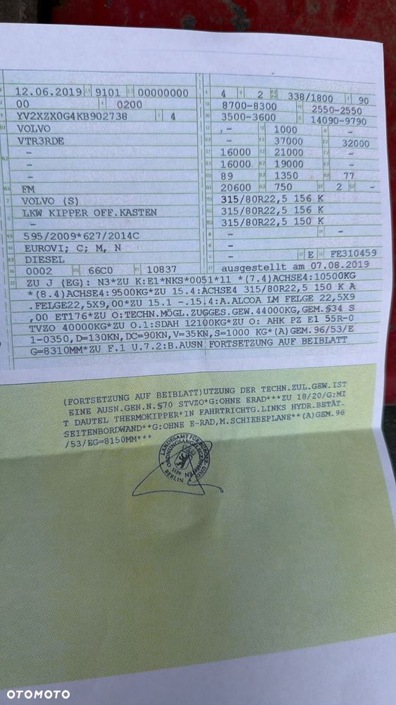 Volvo FM450 ! 165000km!!! - 10