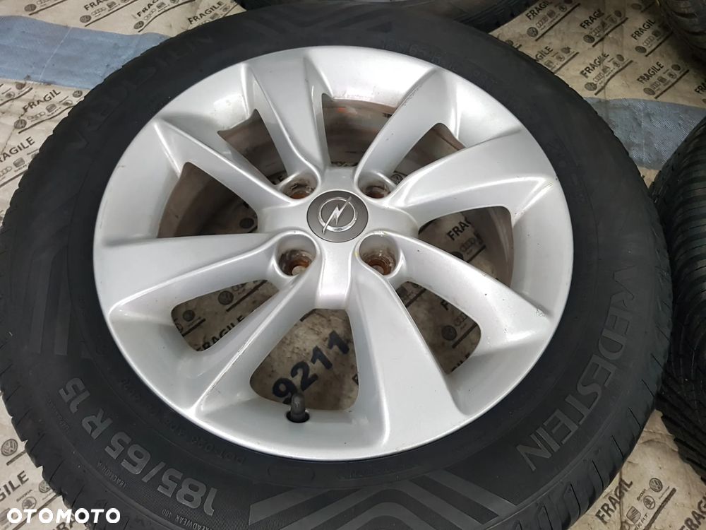 KOŁA CAŁOROCZNE OPEL CORSA D E  ADAM 4X100 185/65R15 6JX15 CZUJNIKI - 10