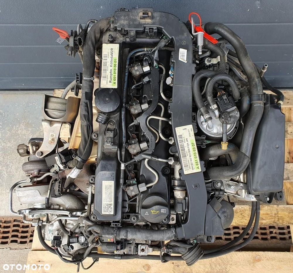 SILNIK 651911 MERCEDES W207 2.2 CDI KOMPLETNY - 2