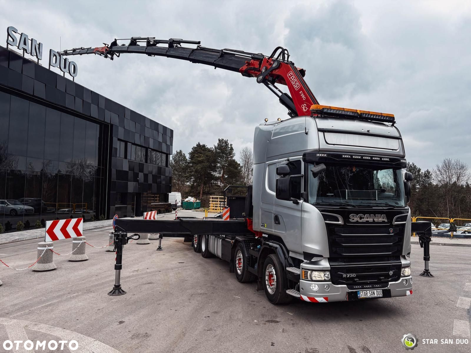 Scania R730 8x2 Fassi F990 FLY JIB HDS Żuraw Crane Kran - 10