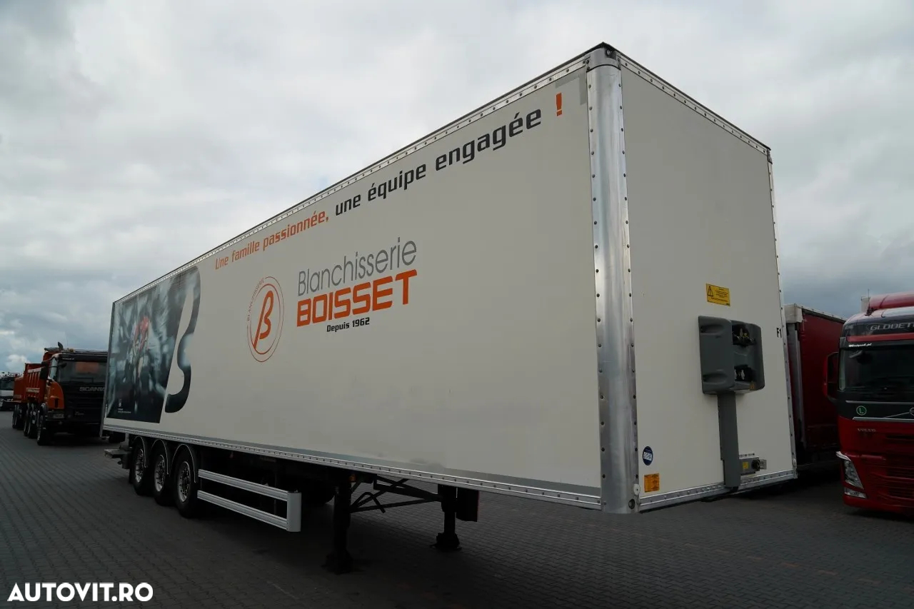 Fruehauf / CONTAINER / platformă elevatoare DHOLLANDIA / podea rezistentă / oblon rulant / axă elevatoare / IMPORTAT - 2