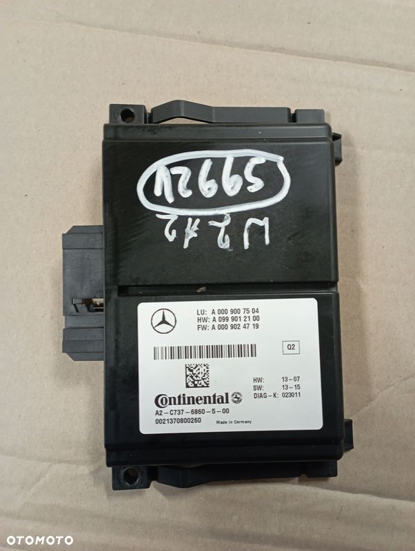 MERCEDES W212 E KLASA MODUŁ STEROWNIK RADARU A0009007504 - 1