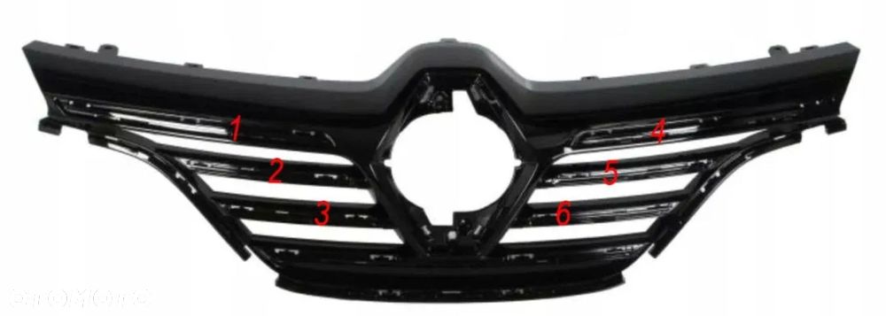 CHROM LISTWA ZDERZAKA PRZEDNIEGO grill atrapa RENAULT MEGANE IV - 4