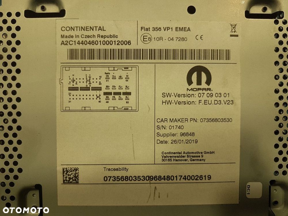 FIAT TIPO II RADIO FABRYCZNE - 5