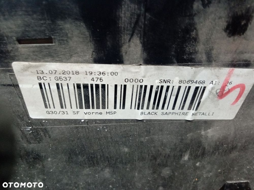 BMW 5 G30 G31 ZDERZAK PRZÓD PRZEDNI M PAKIET 475 - 12