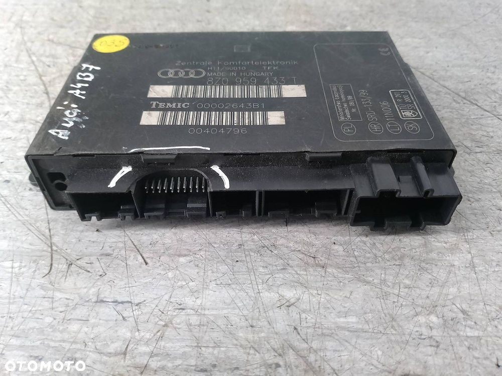 MODUŁ KOMFORTU AUDI A4 B7 8Z0959433T 2.0 - 5