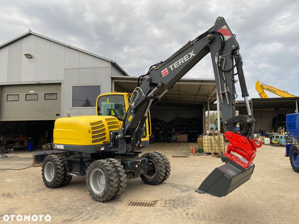 Terex TW85, GŁOWICA POWERTILT, 2 ŁYŻKI, RAMIĘ 3X ŁAMANE, KRÓTKI TYŁ, Z NIEMIEC, SUPER STAN, - 11