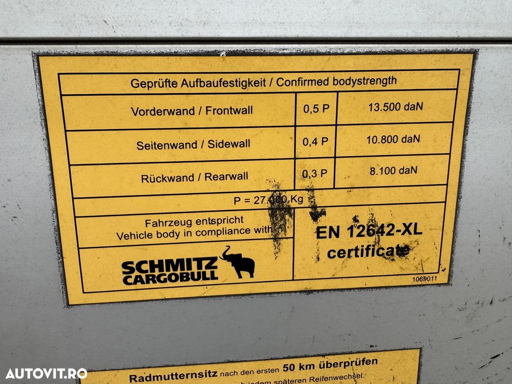 Schmitz Cargobull mega, liftanta, anvelope noi /55, ALCOA, scanduri aluminiu, finantare - 15
