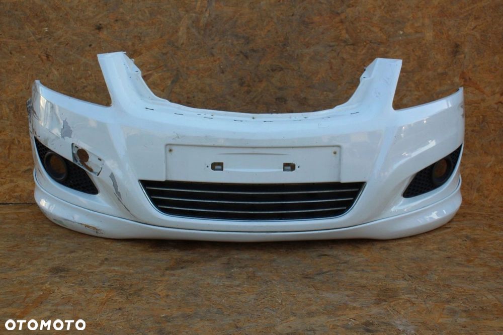 Zderzak przód przedni OPEL ZAFIRA B OPC oryginał 10U biały - 1
