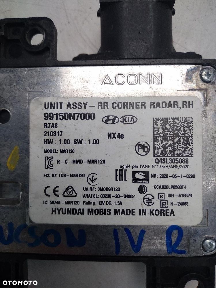 RADAR CZUJNIK PDC BLISS SENSOR PRAWY  HYUNDAI TUCSON IV 99150N7000 - 2