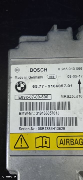 Moduł Sensor Airbag BMW E91 0285010066 - 3
