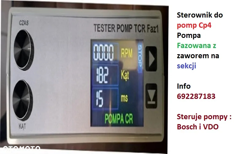Pompa Bosch Cp4 fazowana –Nowość sterownik na każdy stół probierczy. Pompa CP4 Bosch i VDO lub DENSO - 3