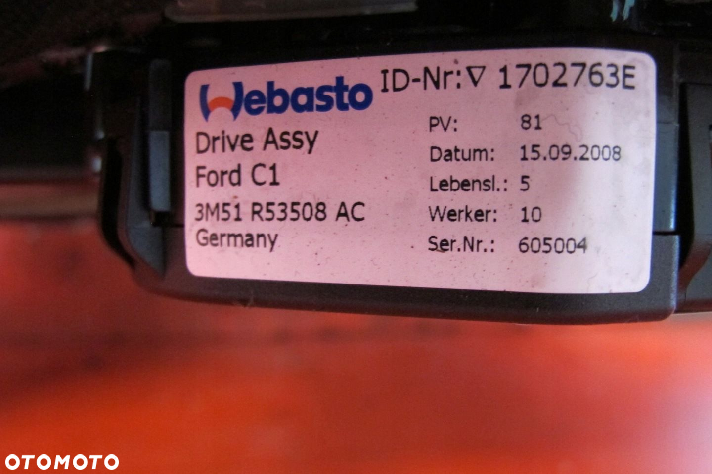 FORD MONDEO IV 4 MK4 BA7 HB SZYBERDACH SILNICZEK KOMPLET - 6