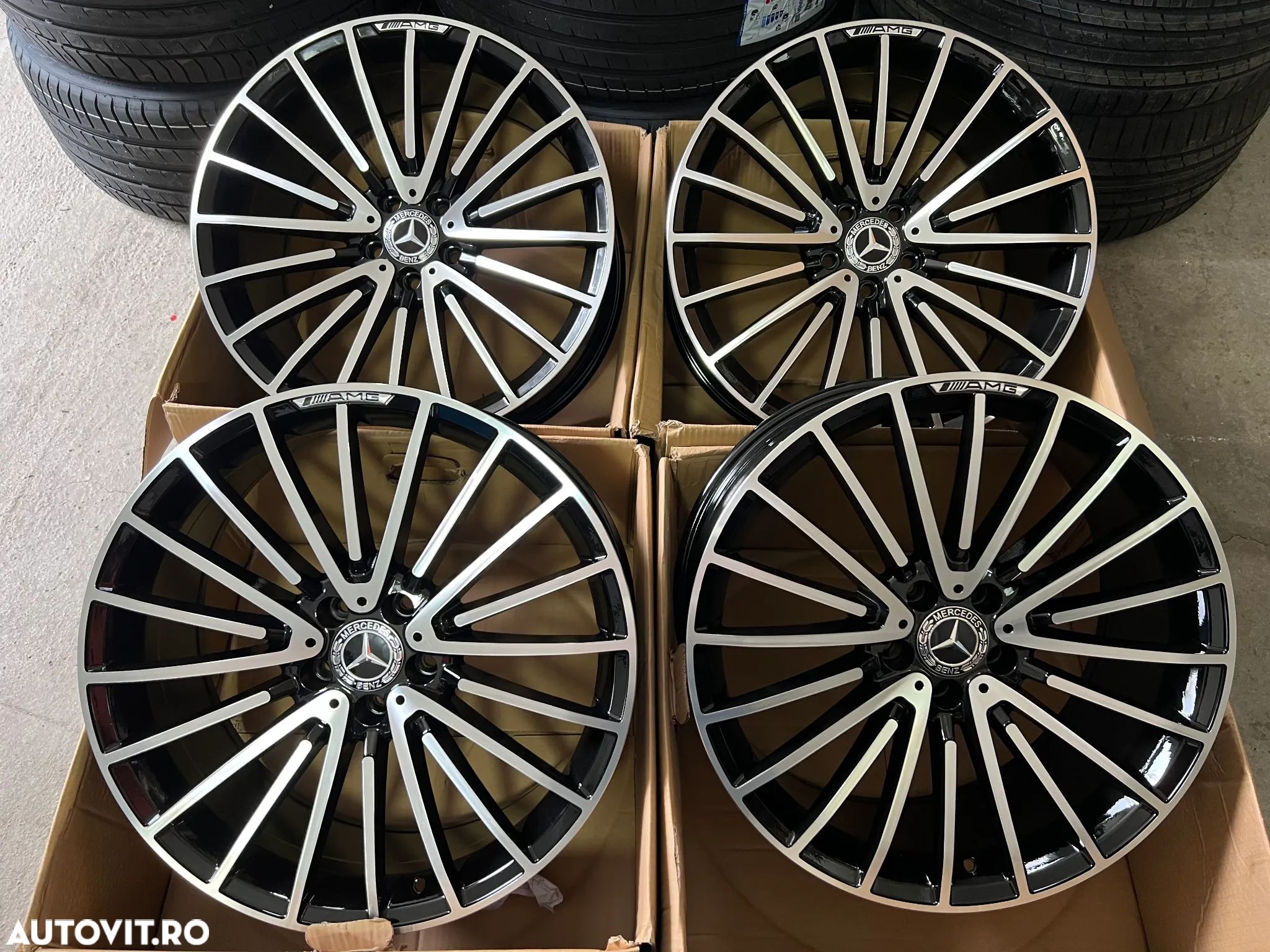 Jante Roti Mercedes19 R19 AMG Negru lucios R19 W222 W221 W212 W204 W205 W213 - 1