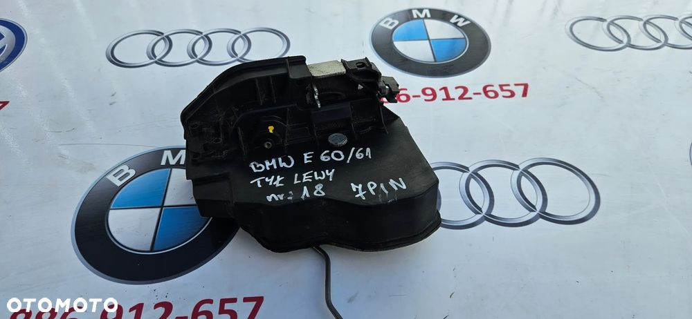 BMW 5 E60 E61 Zamek drzwi tył lewy Zamek tylny lewy 7167069 - 2