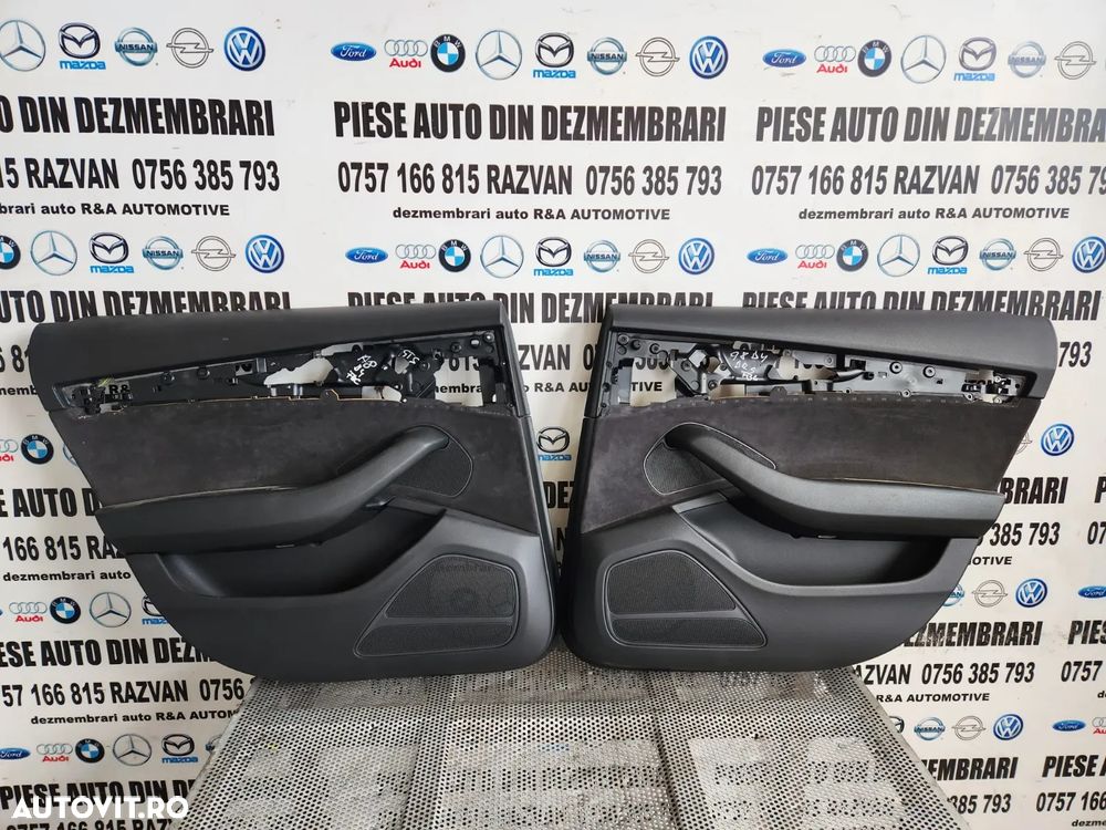 Fata Tapiterie Usa Fata Spate Audi A8 4H D4 Volan Stanga Alcantara An 2010-2011-2012-2013-2014-2015 - 3