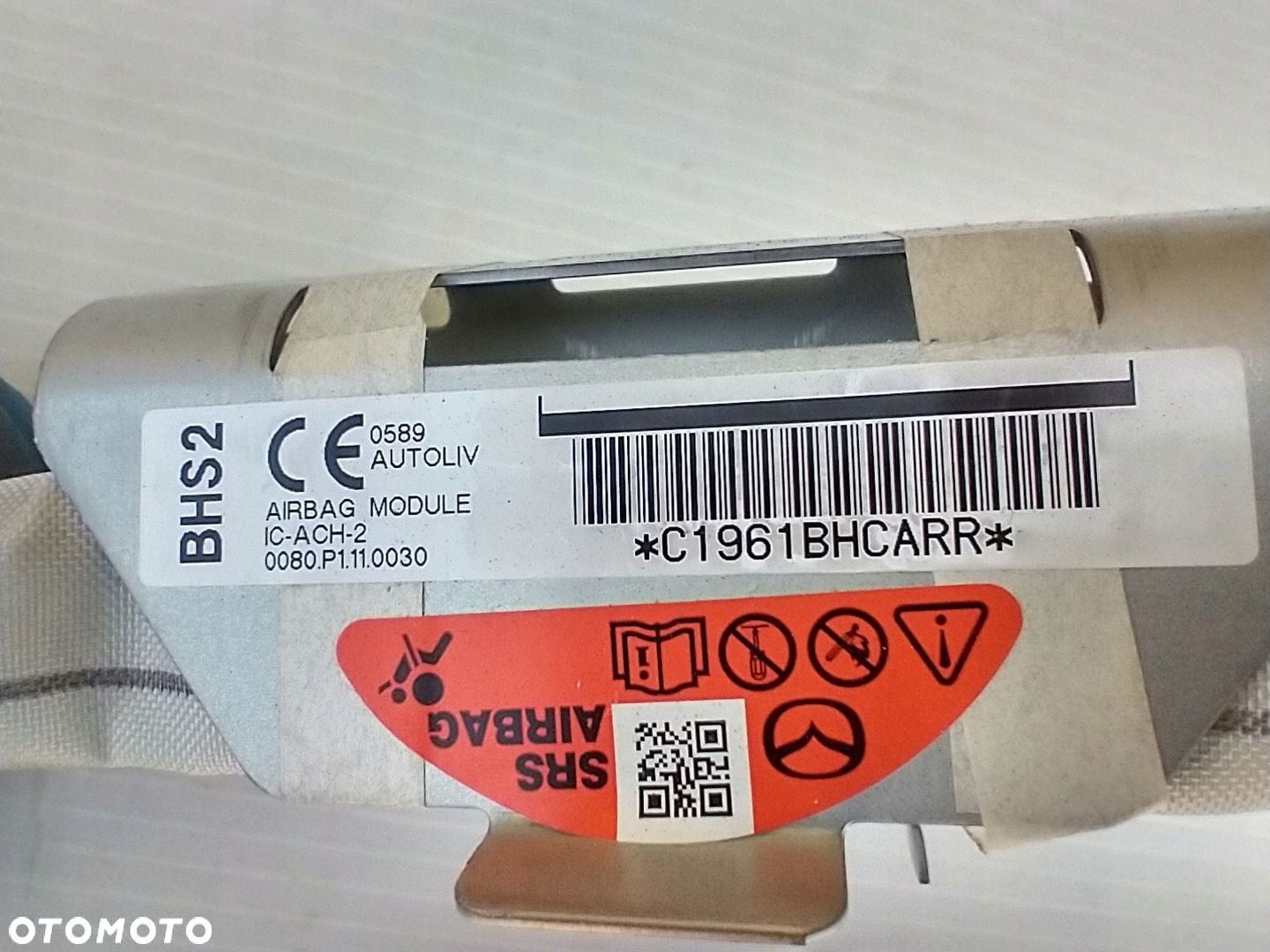 MAZDA 3 BM III 13-18 KURTYNA PODUSZKA POWIETRZNA AIRBAG LEWA 625609301H - 9