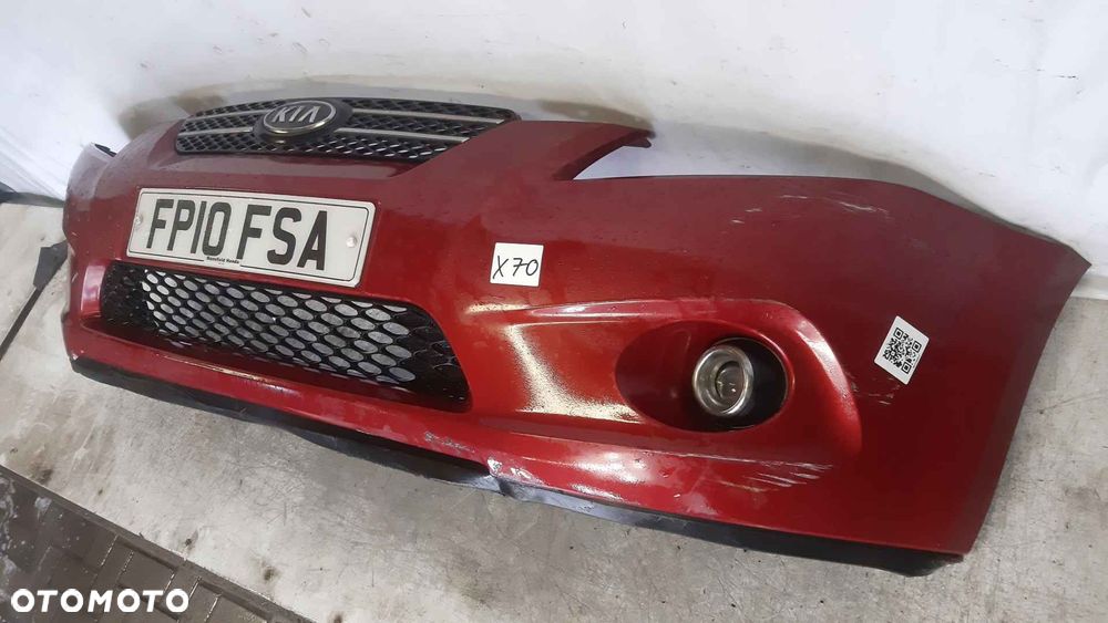 + ZDERZAK PRZÓD PRZEDNI KIA PRO CEE'D CEED 04 A4 BORDO BORDOWY HALOGENY - 3
