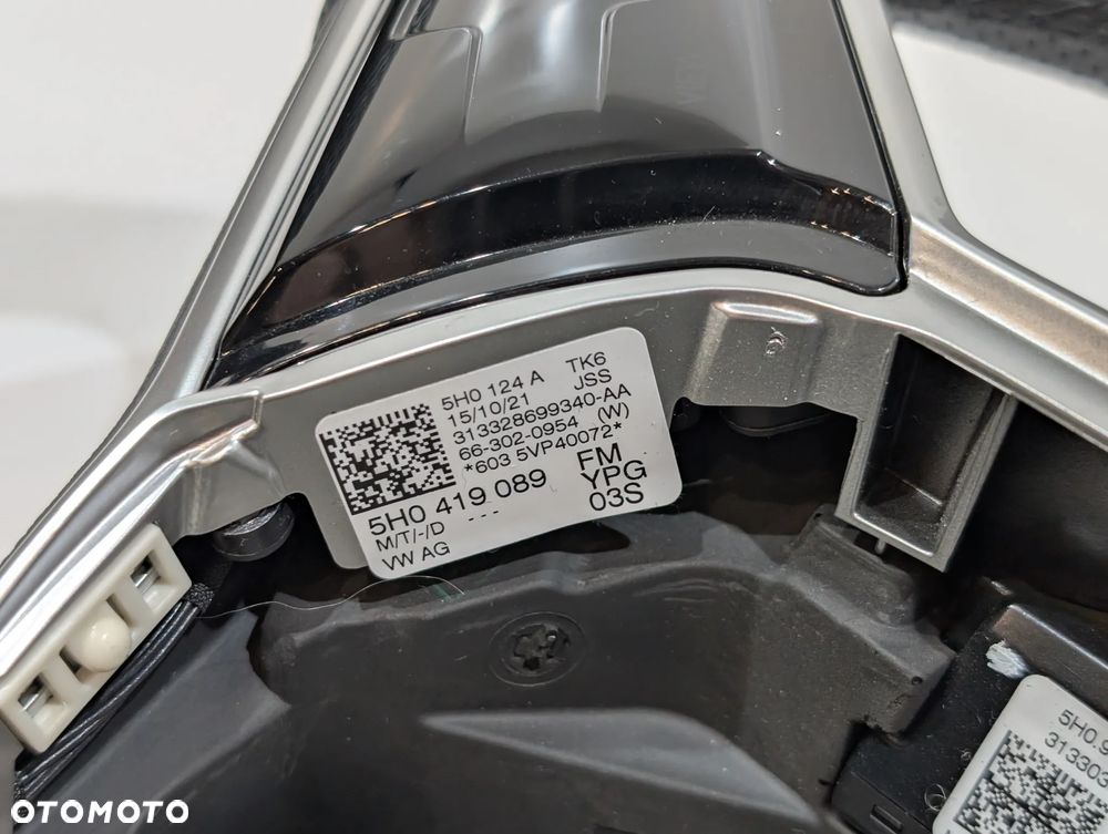VW GOLF 8 VIII ARTEON LIFT R-LINE TIGUAN KIEROWNICA MULTIFUNKCJA SKÓRA 5H0419089FM STAN BDB - 8