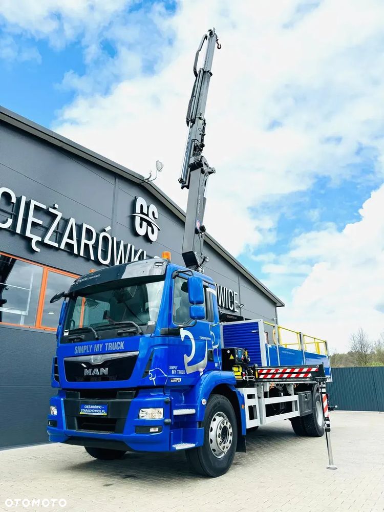 MAN MAN TGM TGL TGS 18.250 E6 // orginał. przebieg 107tys km // 4x2 // żuraw HMF 1420 K2 HDS dzwig kran crane - 3