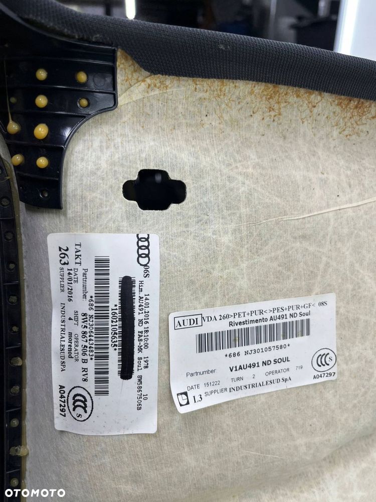 AUDI A4 B9 PODSUFITKA S-LINE KOMPLET 8W5867506B - 16