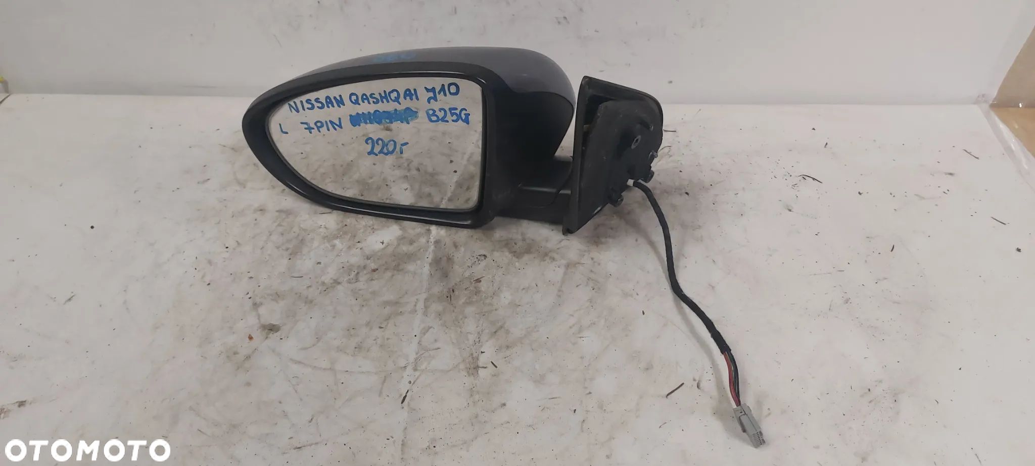 .  LUSTERKO ELEKTRYCZNE NISSAN QASHQAI J10 LEWE 7PIN B25G - 1