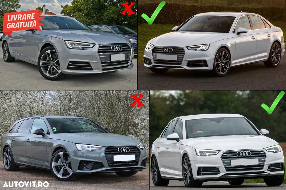 Grile Laterale Audi A4 B9 Sedan Avant (2016-2018) S-Line Silver Edition- livrare gratuita - 6