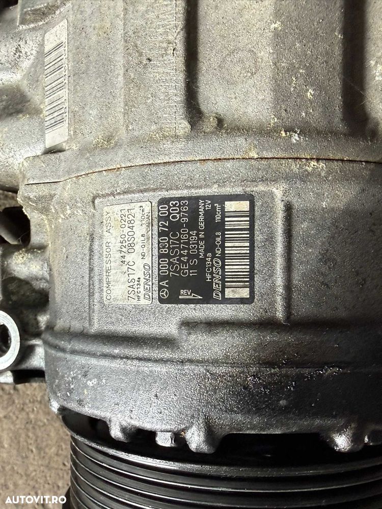 Compresor clima ac aer contidionat Mercedes GLE cod A0008307200 7SAS17C - 2