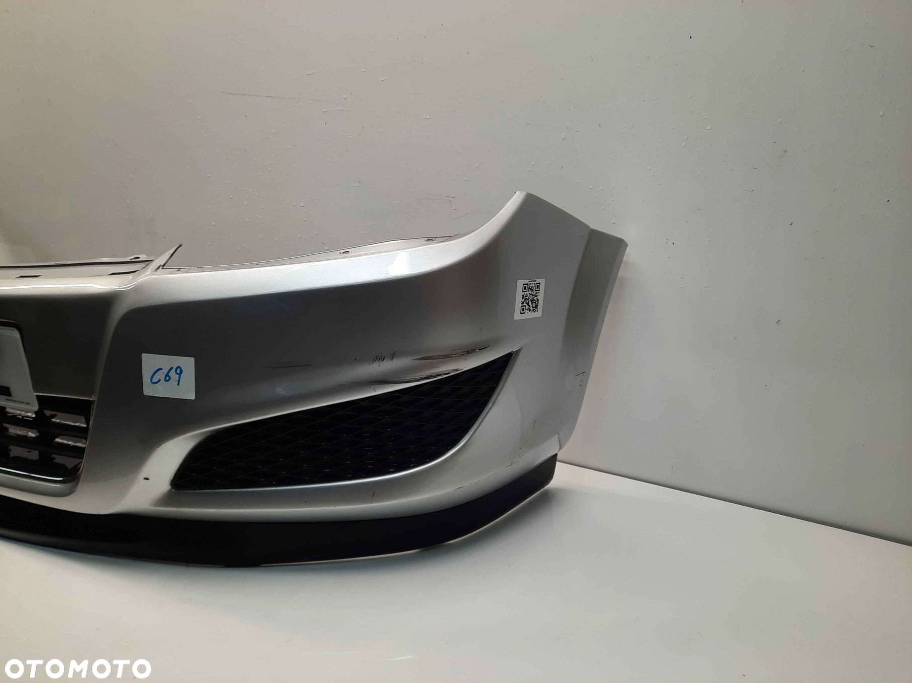 ^ ZDERZAK PRZÓD PRZEDNI OPEL ASTRA H 3 III LIFT FL Z157 SREBRNY - 4
