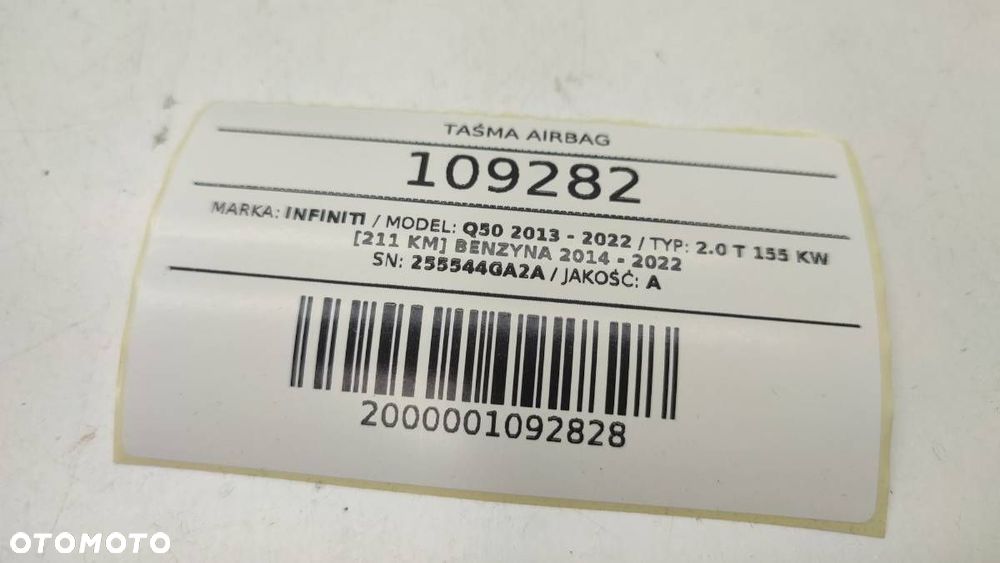 TAŚMA ZWIJAK AIRBAG 25554 4GA2A 255544GA2A INFINITI Q50 - 5