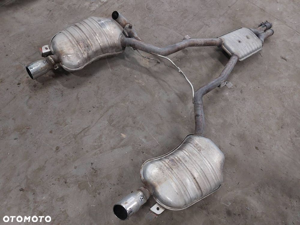 TŁUMIK WYDECH KOŃCOWY + ŚRODKOWY PRZEPUSTNICA AUDI A8 D3 4.2 V8 4E0253612L - 11