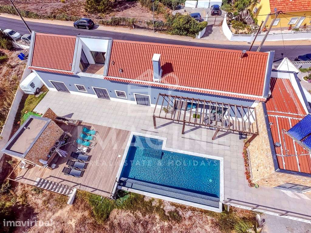 Moradia T4 + Estúdio com piscina e vista sobre o Estuário do Sado - Grande imagem: 2/38