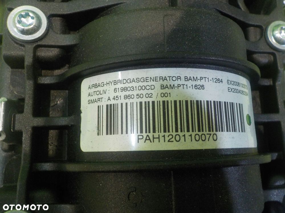 SMART FORTWO II 451 LIFT 12r AIRBAG poduszka pasazera A4518605002 - 11