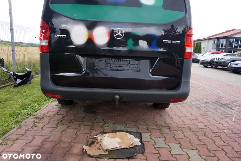 ZDERZAK TYLNY VITO VIANO W447 LONG 9197  CZARNY MERCEDES 2014- - 1